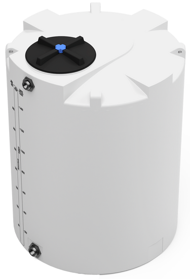 400 GAL PROCHEM® POTABLE WATER TANK W/BULKHEAD FITTINGS - LPE 1.0 FDA - NATURAL - DIA 47